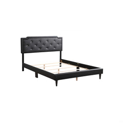 Elegant Black Queen Bed For Modern Bedrooms