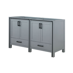 Dark Grey Double Bath Vanity 60 in. W x 22 in. D