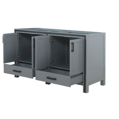 Dark Grey Double Bath Vanity 60 in. W x 22 in. D