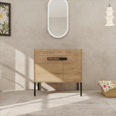 36 Inch Bathroom Vanity, Freestanding Bathroom Vanity or Floating is Optional Conversion.36*18-00336IMO-1(KD-Packing) - Only Includes Vanity, Excluding Sink