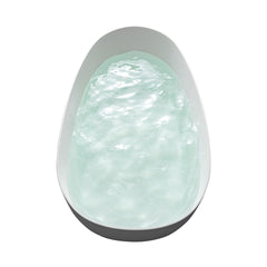 67" Premium Solid Surface Deep Soaking Bathtub