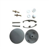 Light Gray, A set of Toiler Floor Bolts and Decorative Covers Only