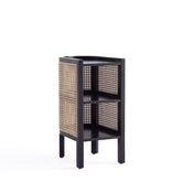 End Table in Black and Natural