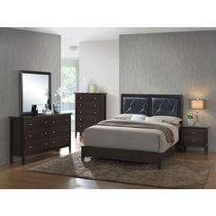 Elegant Espresso Full Bed With Transitional Style