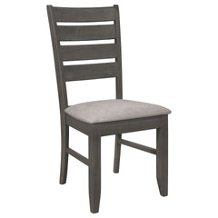 Dexter Grey and Dark Grey 5-piece Rectangular Dining Set