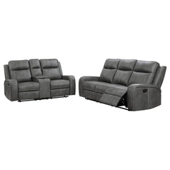 Forrest Grey 2-piece Motion Reclining Sofa Set