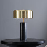 New Design Small Modern Stylish Desk Lamp In Stock In The United States, Easy To Install, Used for Bedside Table Lamp,Reading Lamp, Office, Kinetic Table Lamp - Gold outer and White inner 110~120V
