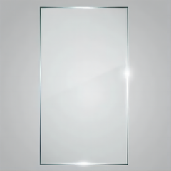 One Piece of Glass Only , 1/4" (6mm) Clear Tempered Glass with Explosion-Proof Film, 24D03-48PGS