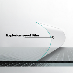 One Piece of Glass Only , 1/4" (6mm) Clear Tempered Glass with Explosion-Proof Film, 24D03-48PGS