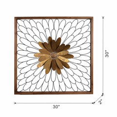 30x2x30" Ashlyn Bloom Wall Decor, Home Decor for Living Room Kitchen Foyer Office