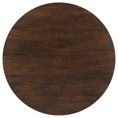 Shirley Dark Walnut Round Dining Table