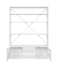 Cargo White Finish Bookcase W/Ladder