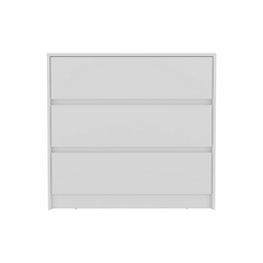 Austin Three Drawer Dresser, Pull Out Mechanism-White