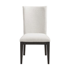 Brown Upholstered Dining Chairs, Set Of 2