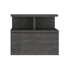 Adele Floating Nightstand with Drawer and Open Storage Shelves