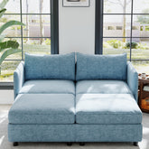 Love Seat Couches, Chaise Longue Mid Century Modern Sofa Couch With Storage for Small Spaces, Living Room , Bedroom