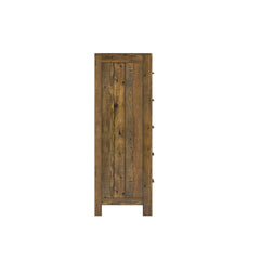 Brown 5-Drawer Chest