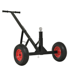Versatile Heavy Duty Tri-Wheels 800lbs Trailer Dolly Load Capacity, Trailer Mover, with 2" Hitch Ball, 18''-25'' Adjustable Height. Moving Trailer, RV,Boat, Farming Equipments, Black