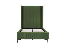 Twin Bed in Moss Green