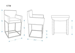 Counter Stool in Gray