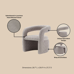 Lounge Chair in Off White