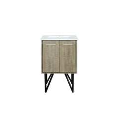 Rustic Acacia Bath Vanity 24 in. W x 20 in. D, with Cultured Marble Top