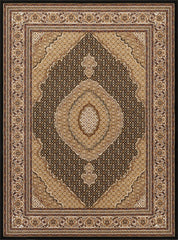 Manchester GC_HER5003 Black 2 ft. 7 in. x 9 ft. 10 in. Area Rug