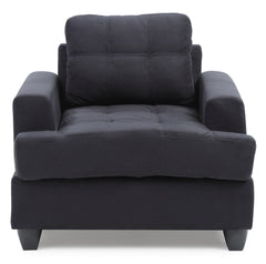 Elegant Transitional Black Accent Chair
