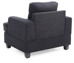 Elegant Transitional Black Accent Chair