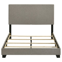 Efram Taupe Upholstered Full Panel Bed