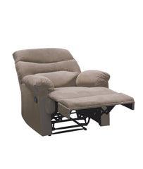 Light Brown Recliner with Pillow Top Arm