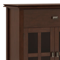 Artisan Solid Wood Large 4 Door Sideboard Buffet in Russet Brown