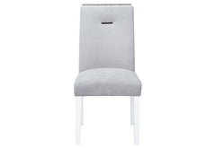 ARIYA GREY/WHITE DINING CHAIR KIT OF 2
