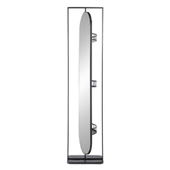 18" x 12" x78" Full Length Standing Mirror, 360° Swivel Floor Mirror for Bedroom Living Room Vanity Entryway