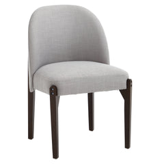 Wooden Dining Chairs Set of 2, Modern Fabric Upholstered Dining Room Chair Kitchen Chairs, Farmhouse Dinner Chair for Kitchen Dining Room