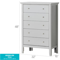 Primo G1333-CH Chest , Silver Champagne