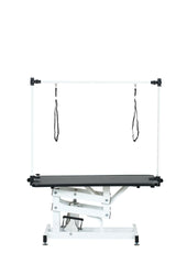 43 Inch Adjustable Heavy Type Hydraulic Pet Dog Grooming Table Upgraded Professional Drying Table Heavy Duty Frame with Adjustable Arm and Noose
