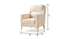 Luna Modern Style Chair in Ivory same as G150109226 (NJ inventory)