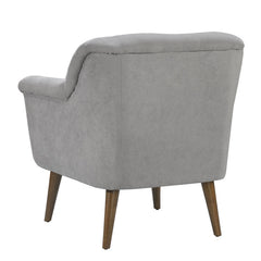 Savona 31.5"W Steel Gray Woven Fabric Oversized Armchair