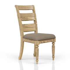 Ladder Back Side Chair - Caramel Finish (Set of 2)