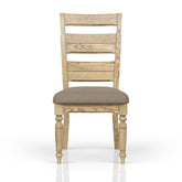 Ladder Back Side Chair - Caramel Finish (Set of 2)