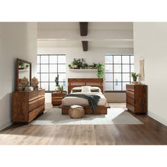 Beverly Smokey Walnut 5-piece Eastern King Bedroom Set