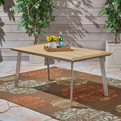 LEEDS DINING TABLE WITH FAUX WOOD TOP