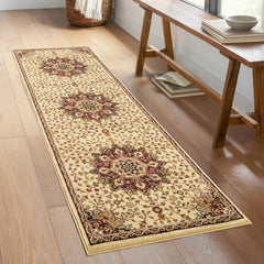 Classic GC_VIN5014 Cream 2 ft. 7 in. x 7 ft. 3 in. Area Rug