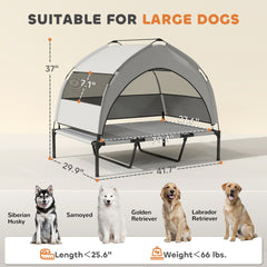 Raised Pet Cot,Elevated Portable Dog Cot