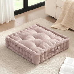 Poly Chenille Square Floor Pillow Cushion-24x24"