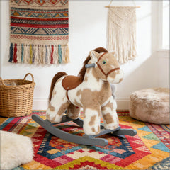 Kids Plush Horse Rocker,Rocking Horse