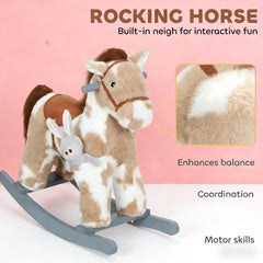 Kids Plush Horse Rocker,Rocking Horse