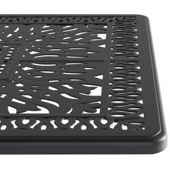5-Piece Set Of All-Weather Cast Aluminum Dining Furniture Set With Black Frame