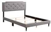 Charming Full Bed In Soft Hues